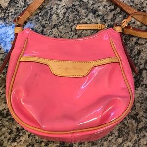 Pink patent Dooney and Bourke crossbody